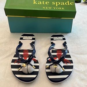 NWT/NIB Kate Spade Lobster Flip Flops
